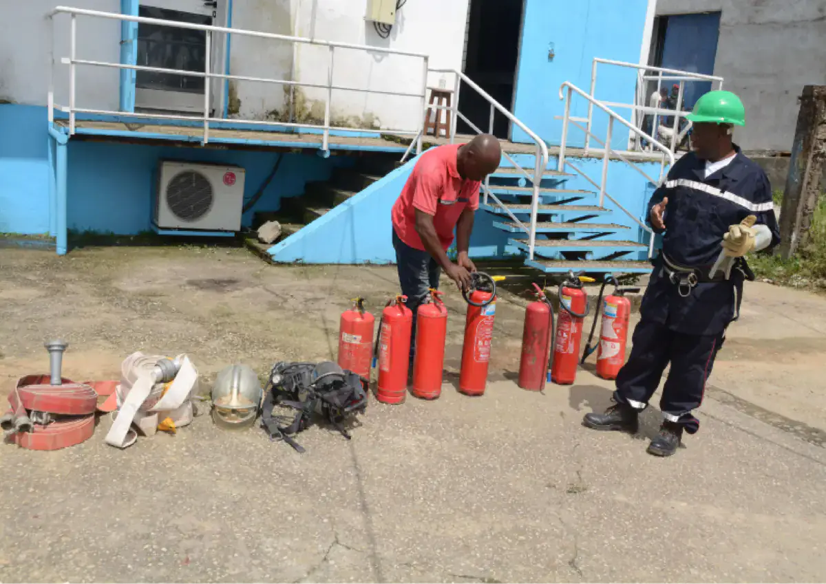 Préparation incendie industrielle